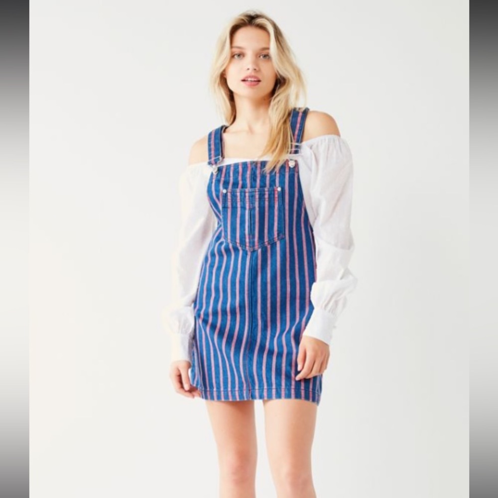 UO BDG Urban Outfitters Femme Utility Skirtall Overall Jumper Dress M